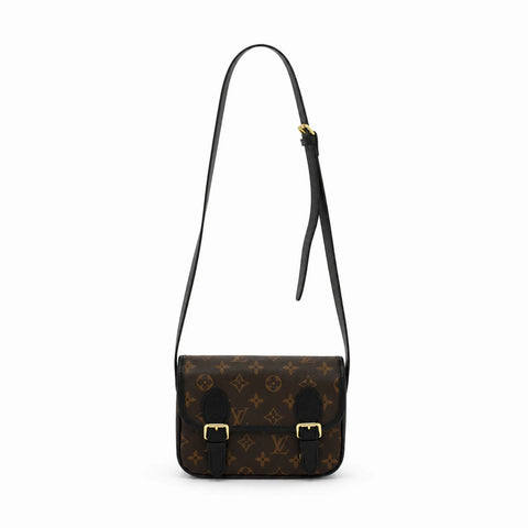Satchel Wearable Wallet: Marron et noir -