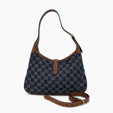 Gucci Jackie 1961: Bleu Marine & Marron-