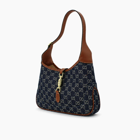 Gucci Jackie 1961: Bleu Marine & Marron-