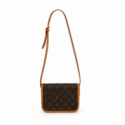 Satchel Wearable Wallet: Marron foncé et cognac -