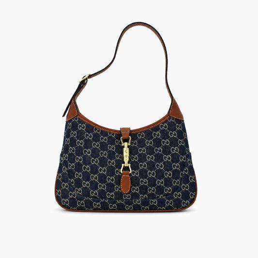 Gucci Jackie 1961: Bleu Marine & Marron