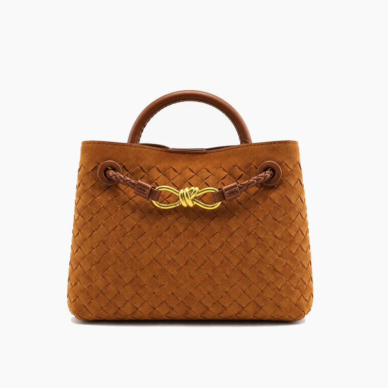 Sac Andiamo Tressé Luxe: Marron Cannelle