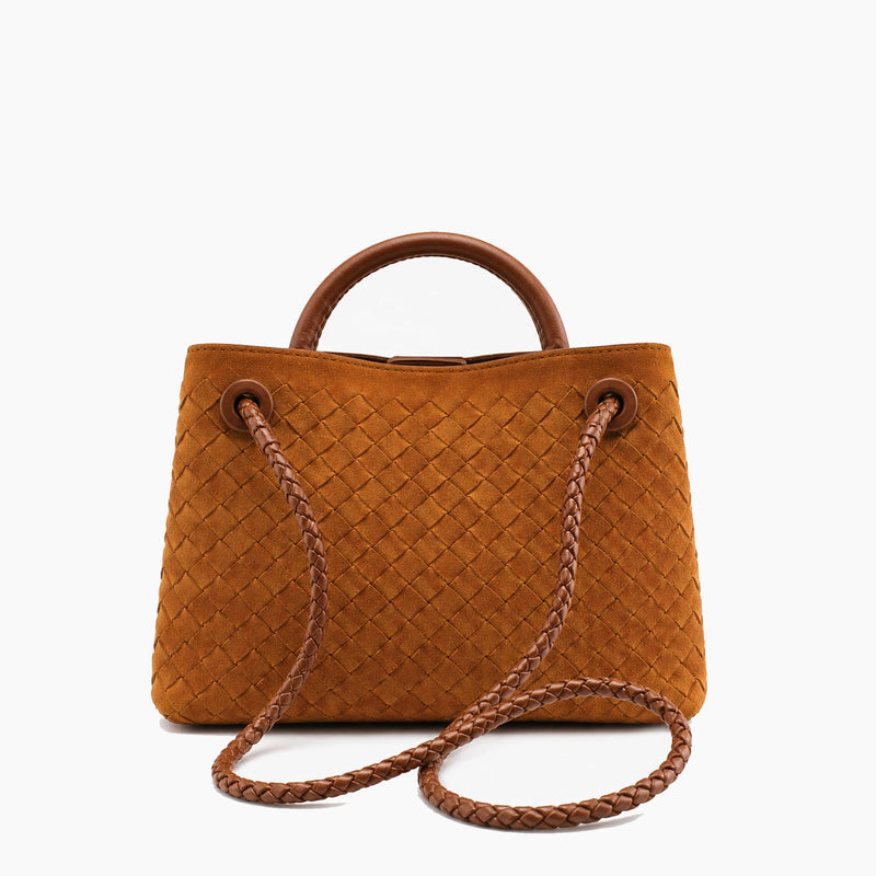Sac Andiamo Tressé Luxe: Marron Cannelle