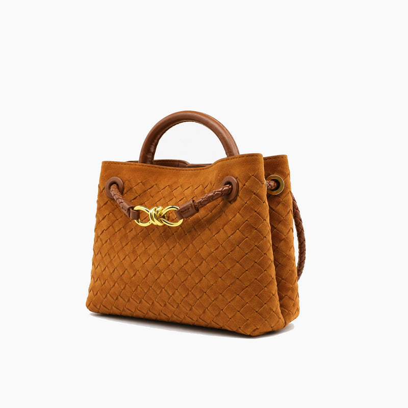 Sac Andiamo Tressé Luxe: Marron Cannelle