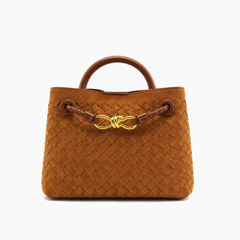 Sac Andiamo Tressé Luxe: Marron Cannelle