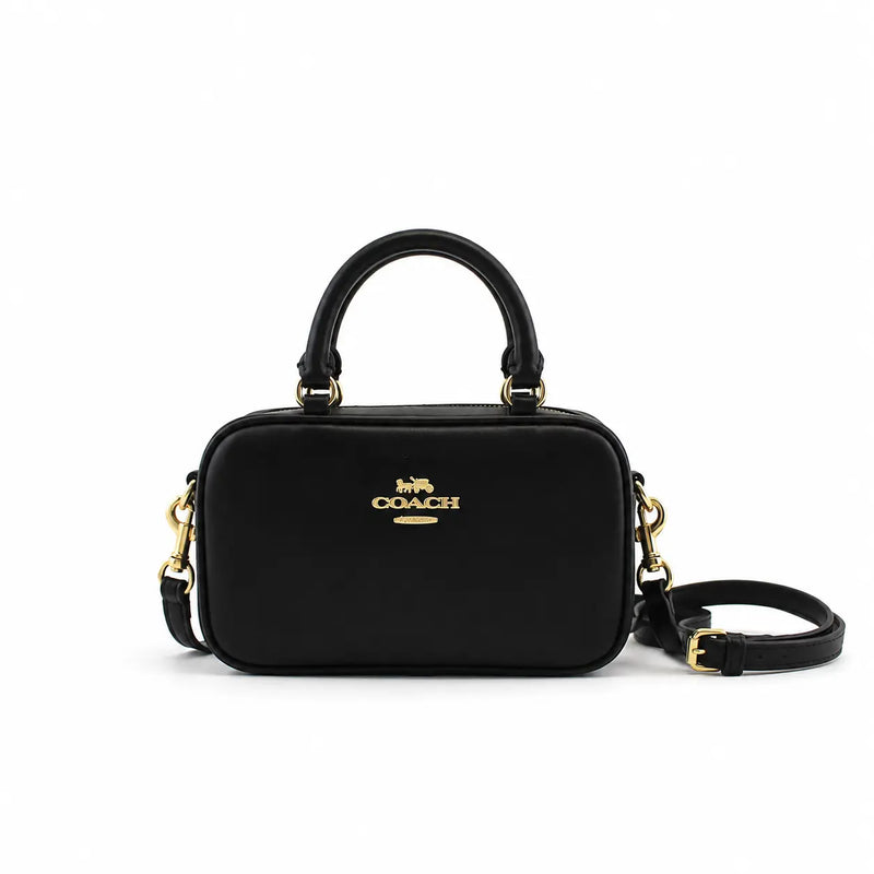 Coach Satchel Mini Jamie Camera Bag : Noir (Black/Gold)