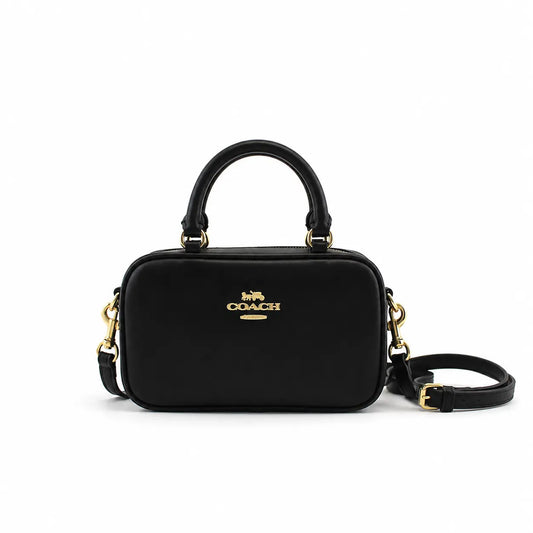 Coach Satchel Mini Jamie Camera Bag : Noir (Black/Gold)