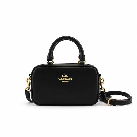 Coach Satchel Mini Jamie Camera Bag : Noir (Black/Gold)