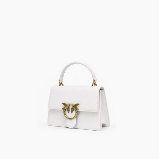 Pinko Love One Top Handle Mini: Blanc