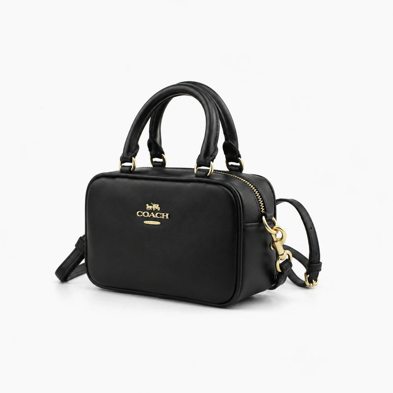 Coach Satchel Mini Jamie Camera Bag : Noir (Black/Gold)