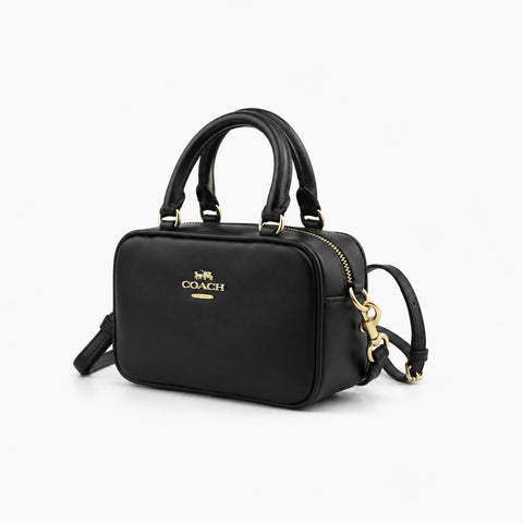 Coach Satchel Mini Jamie Camera Bag : Noir (Black/Gold)