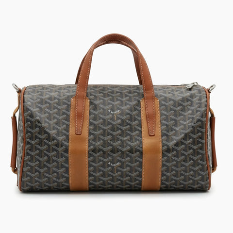 Sac de sport Barrel 40 Goyard: Gris anthracite et marron cognac -