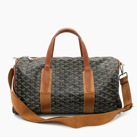 Sac de sport Barrel 40 Goyard: Gris anthracite et marron cognac -