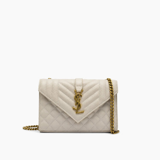 Envelope Saint Laurent: Blanc cassé