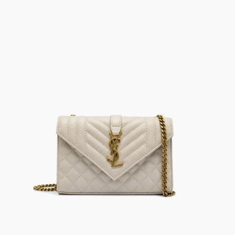 Envelope Saint Laurent: Blanc cassé
