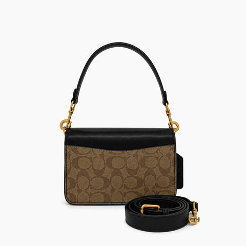 sac porté épaule Tabby 20: Noir & Beige -