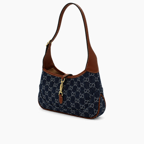 Gucci Jackie 1961: Bleu marine et marron-