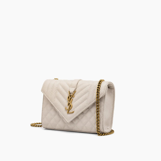 Envelope Saint Laurent: Blanc cassé