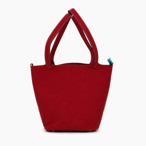 Hermès Picotin Lock (grand): Rouge vif-