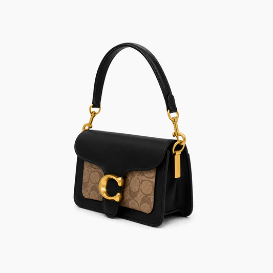 sac porté épaule Tabby 20: Noir & Beige -