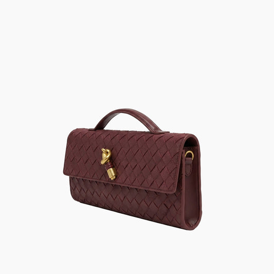 Pochette Andiamo de Bottega Veneta: Marron bordeaux foncé-