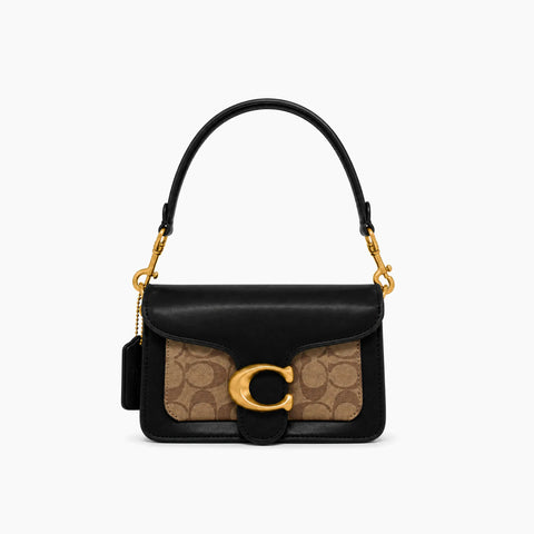 sac porté épaule Tabby 20: Noir & Beige -