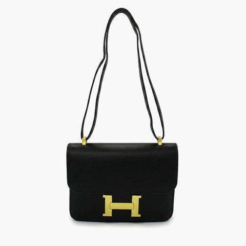 Hermès Constance: Noir et doré-