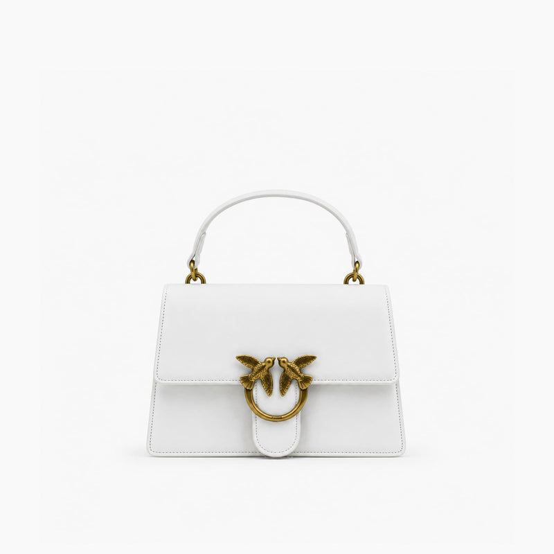 Pinko Love One Top Handle Mini: Blanc