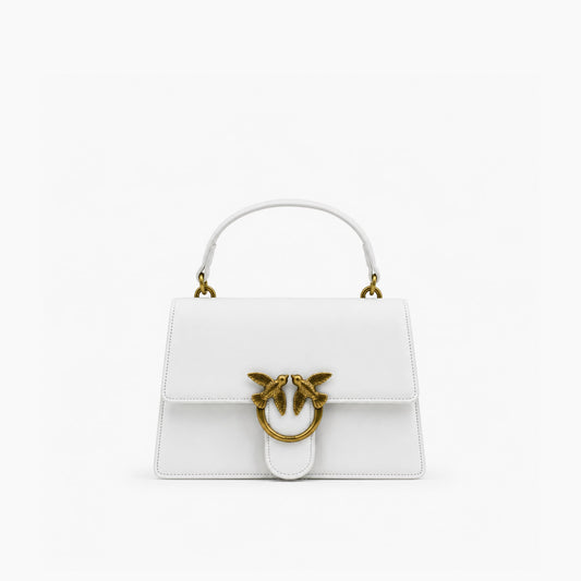 Pinko Love One Top Handle Mini: Blanc