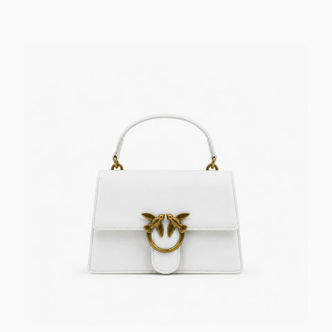 Pinko Love One Top Handle Mini: Blanc