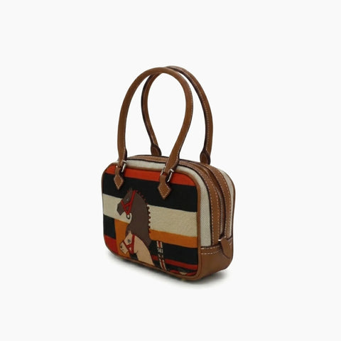 Hermès Plume Multicolore (mini): Kaki-