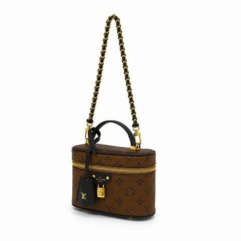 Louis Vuitton Vanity PM: Marron chocolat, noir et doré -