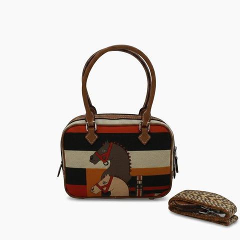 Hermès Plume Multicolore (mini): Kaki-