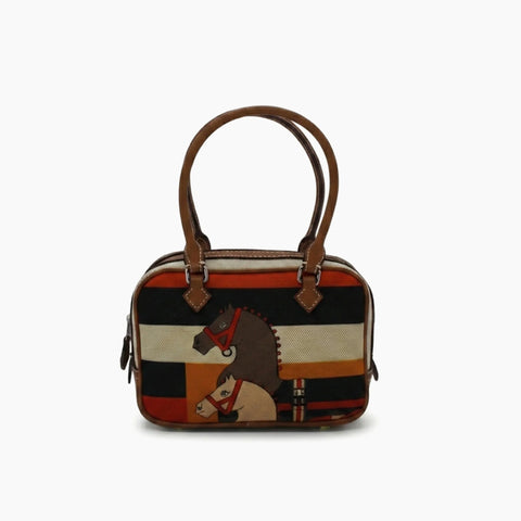 Hermès Plume Multicolore (mini): Kaki-