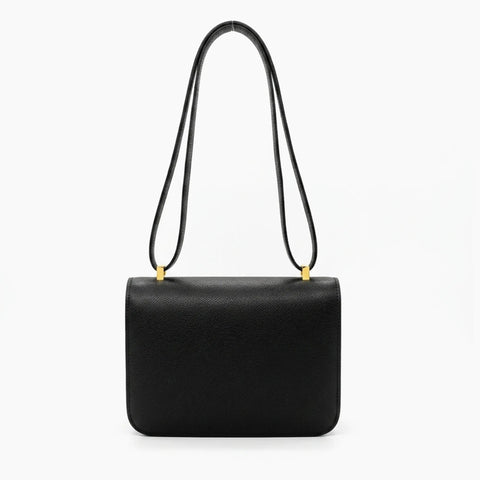 Hermès Constance: Noir et doré-