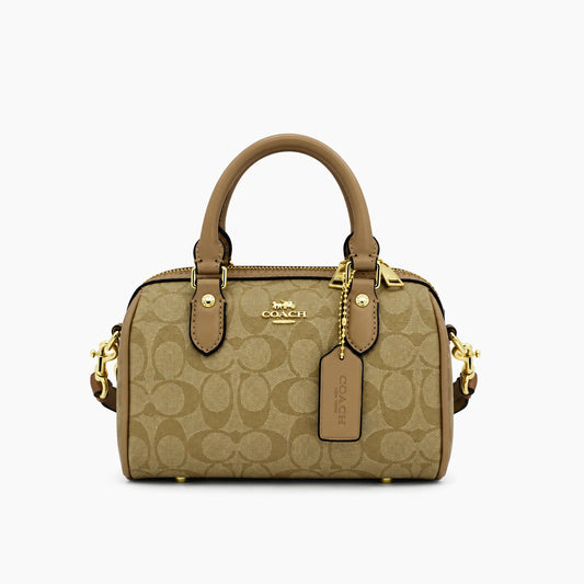 Rowan en toile mini: Beige & Taupe -