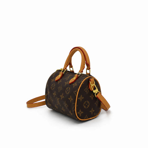 Louis Vuitton Nano Speedy(mini):Beige miel et rouge -