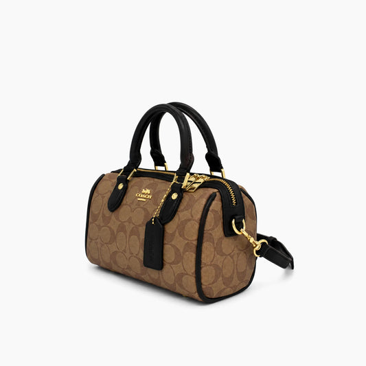 Rowan en toile mini: Beige & Noir