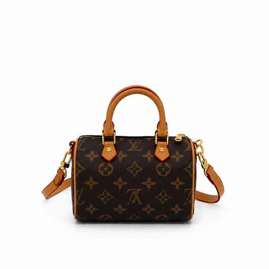 Louis Vuitton Nano Speedy(mini):Beige miel et rouge -