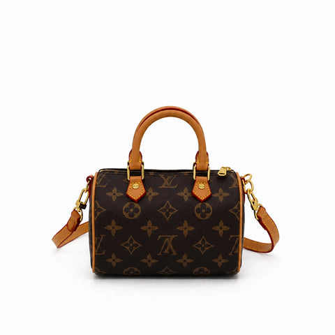 Louis Vuitton Nano Speedy(mini):Beige miel et rouge -