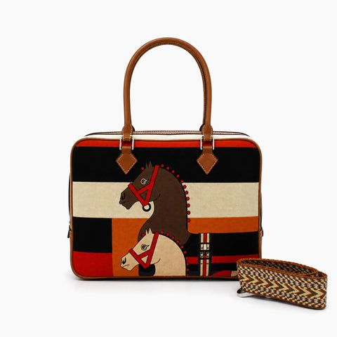 Hermès Plume Multicolore (grand): Kaki-