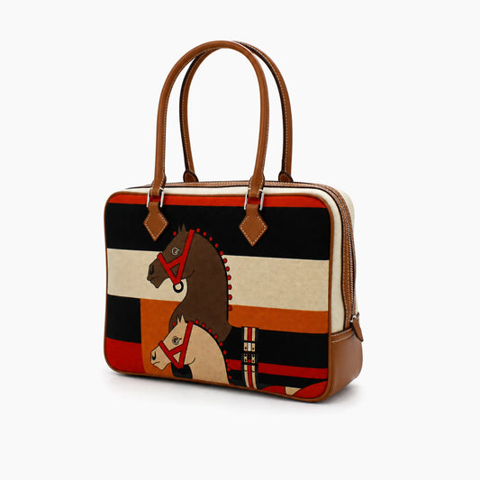 Hermès Plume Multicolore (grand): kaki