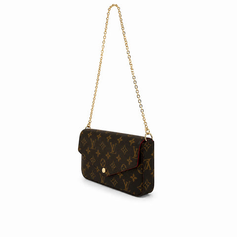 Louis Vuitton Félicie : Marron foncé et doré -