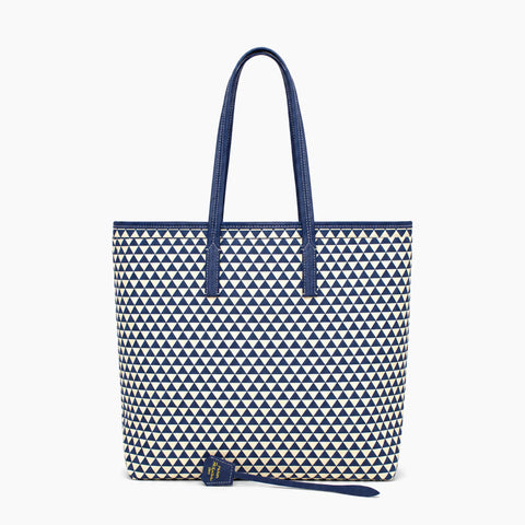 Cabas Prada Symbole: Bleu marine et écru -