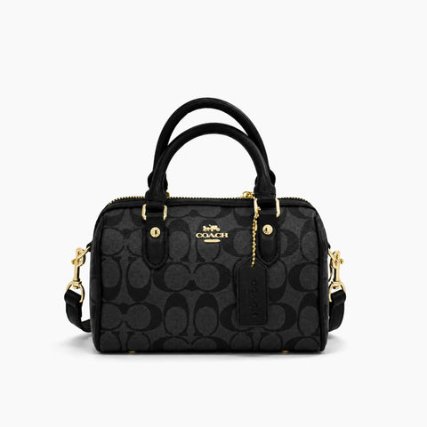 Rowan en toile mini: Noir & Gris -