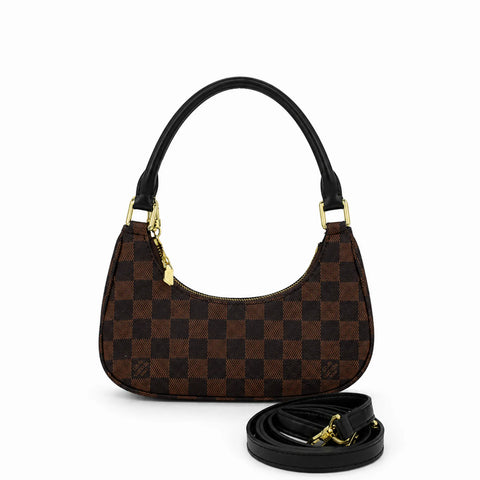Louis Vuitton Catchy PM: Marron foncé, marron clair et doré -