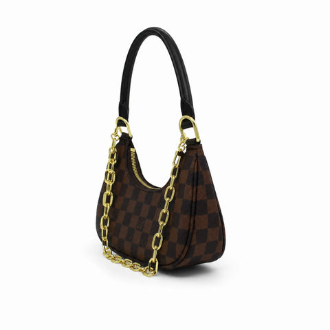 Louis Vuitton Catchy PM: Marron foncé, marron clair et doré -