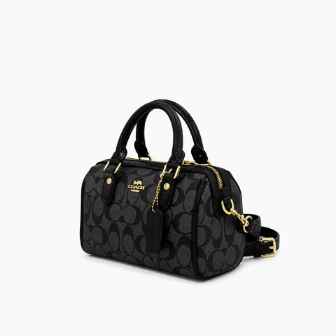 Rowan en toile mini: Noir & Gris -