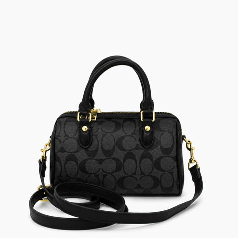 Rowan en toile mini: Noir & Gris -
