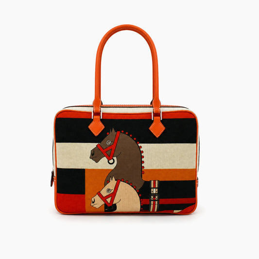 Hermès Plume Multicolore (grand): Orange -